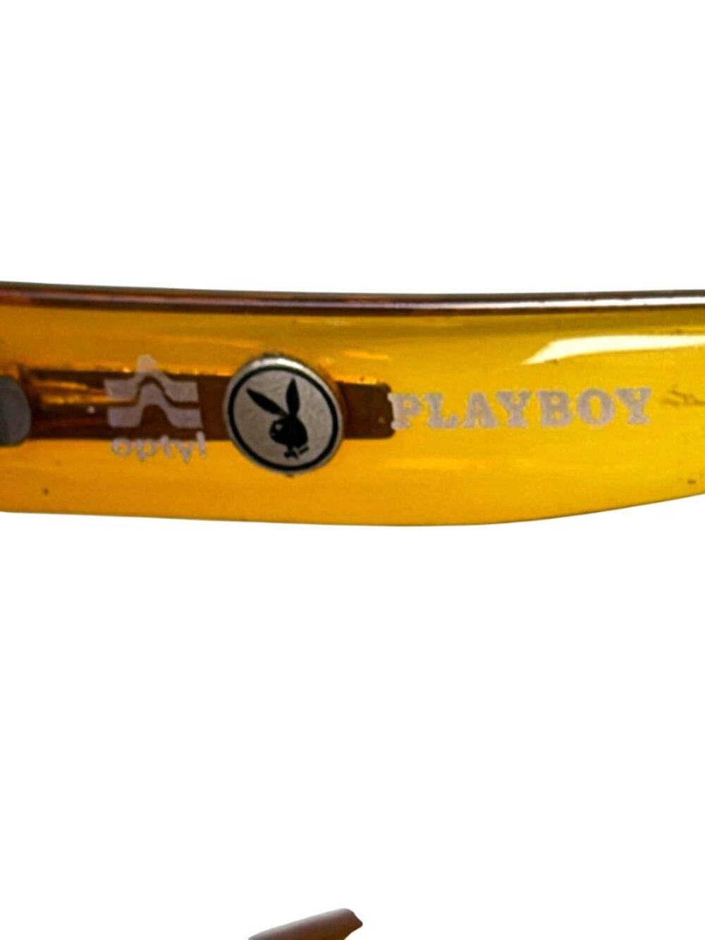 1970s Playboy 1024 Eyeglasses Frame Germany Honey Amber color - Picture 7 of 11